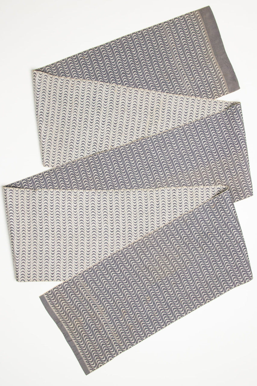 Vintage Stained Trippy Waves Slate Obi