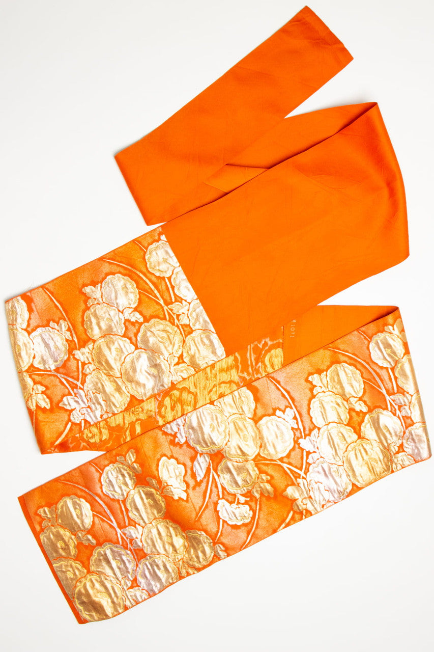 Vintage Golden Floral Nagoya Obi