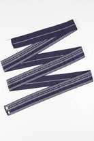 Vintage Navy Striped Hanhaba Obi 127