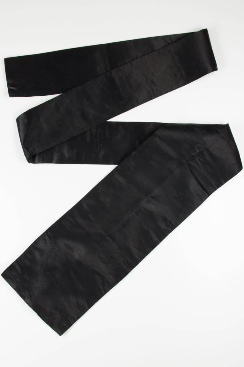 Vintage Black Clouds Nagoya Obi 132