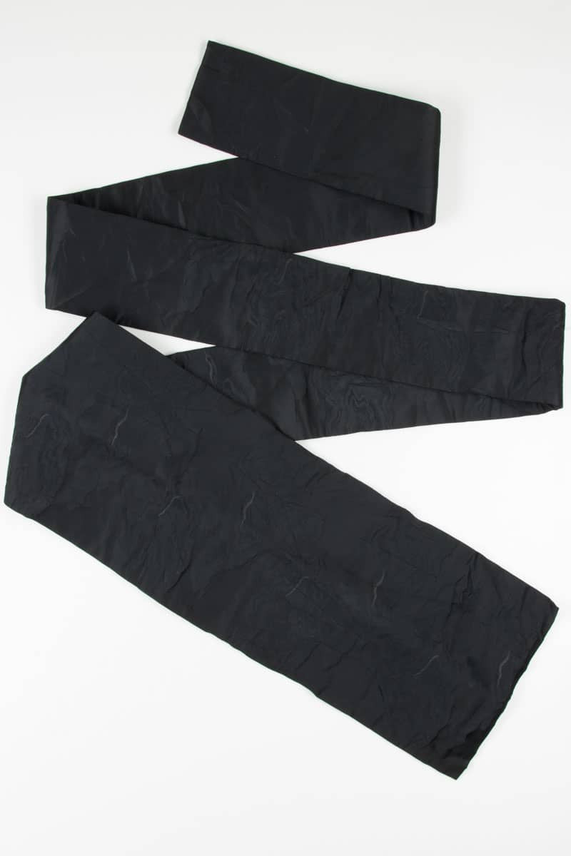 Vintage Black Cloud Nagoya Obi 31
