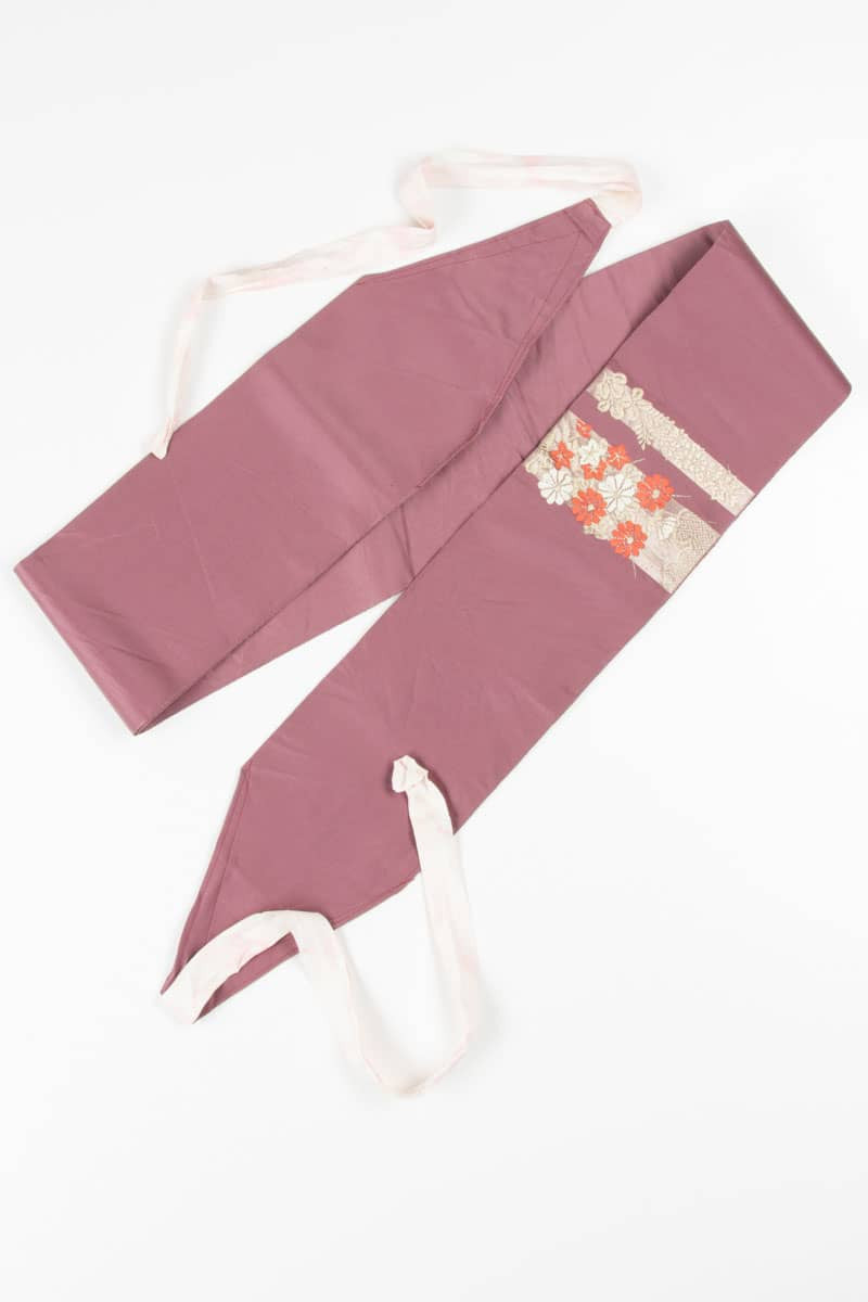 Vintage Daisy Embroidered Tsuke Obi 44