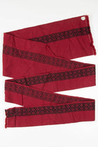 Vintage Red Woven Nagoya Obi 4
