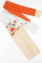 Vintage Embroidred Flowers Nagoya Obi 70