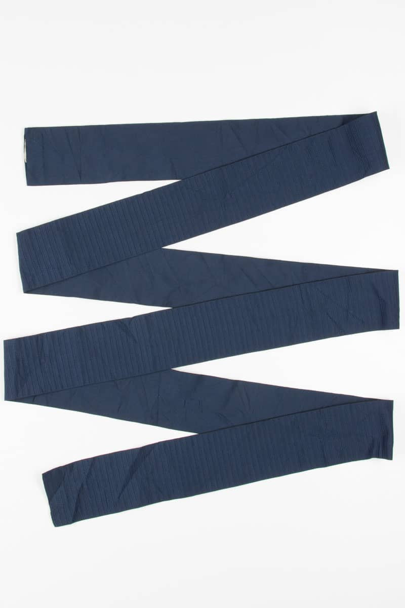 Vintage Ribbed Navy Hanhaba Obi 78