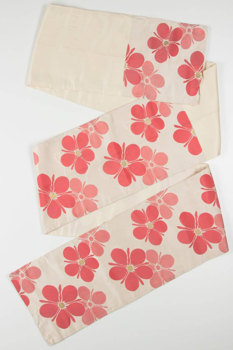 Vintage Large Flower Fukuro Obi 81