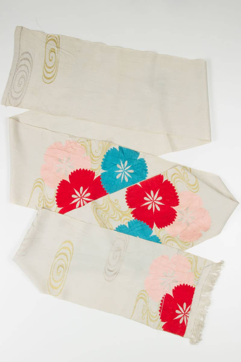 Vintage Woven Floral Obi 82