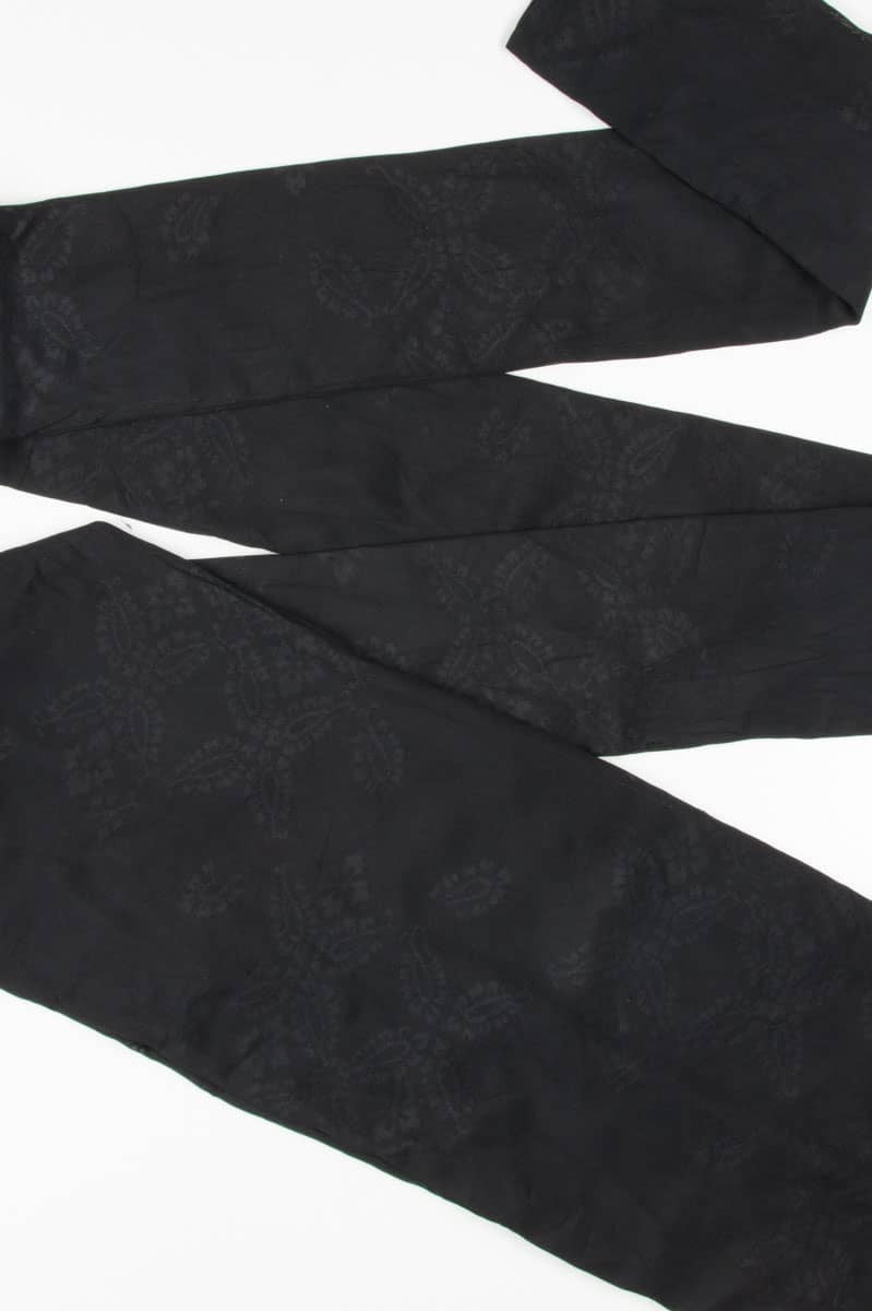 Vintage Black Floral Nagoya Obi 112
