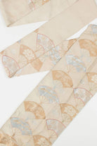 Vintage Embroidered Fan Nagoya Obi 116
