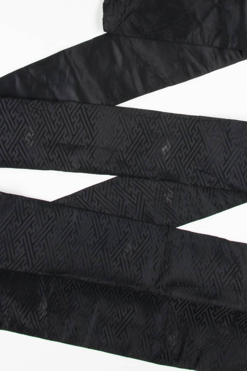 Vintage Black Maze Nagoya Obi 11