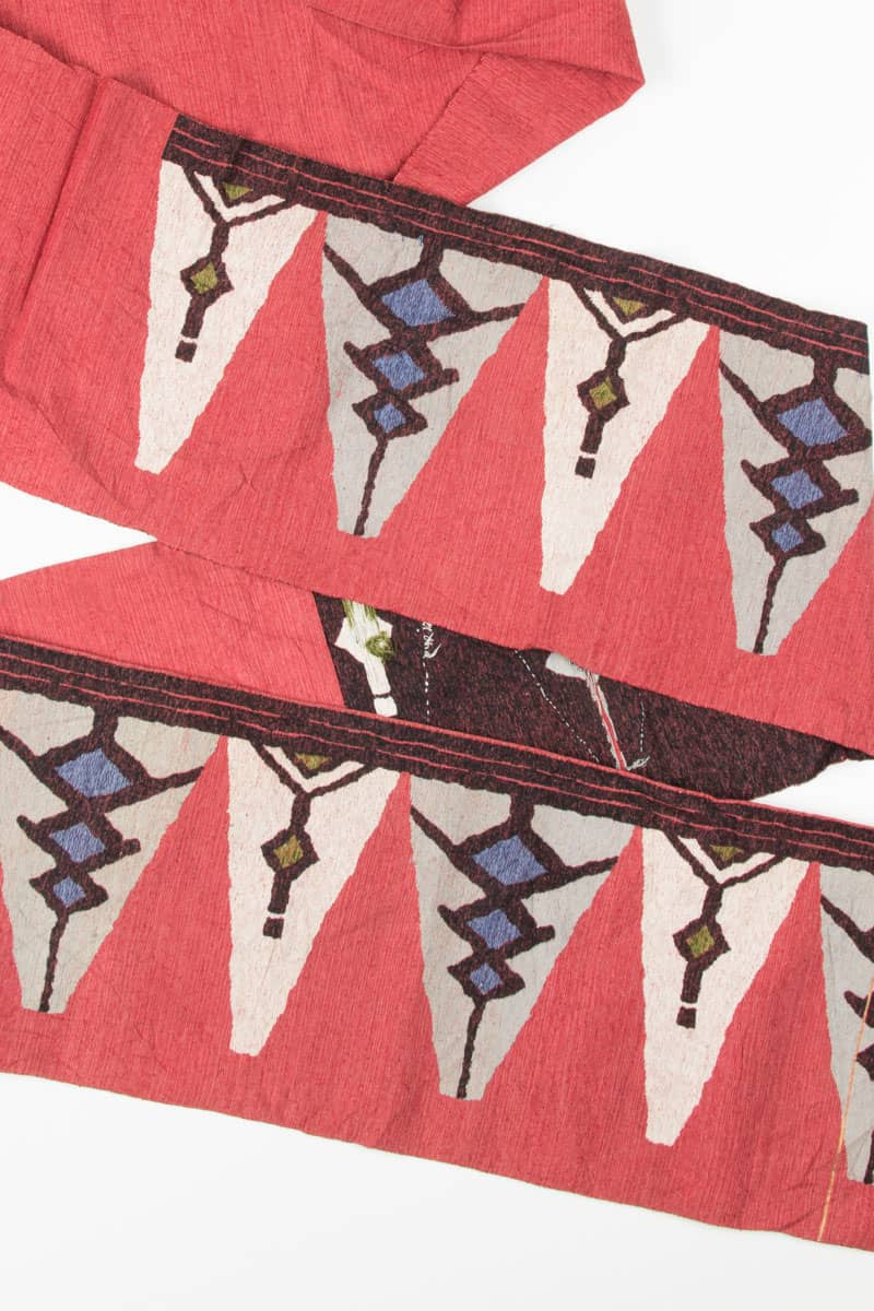 Vintage Coral Woven Nagoya Obi 20