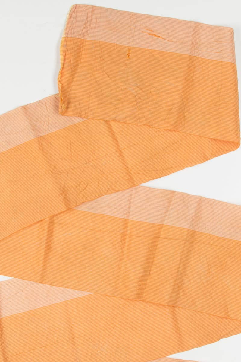 Vintage Peach Ribbed Hanhaba Obi 21