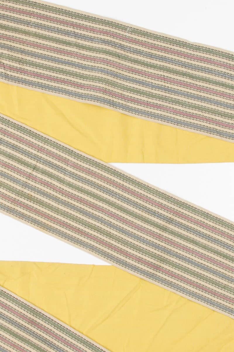 Vintage Mustard Striped Hanhaba Obi 41