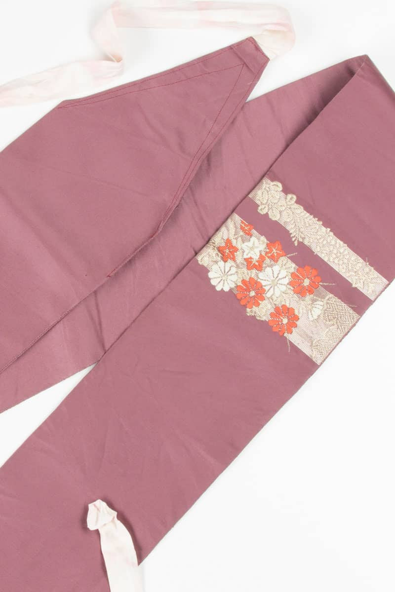 Vintage Daisy Embroidered Tsuke Obi 44