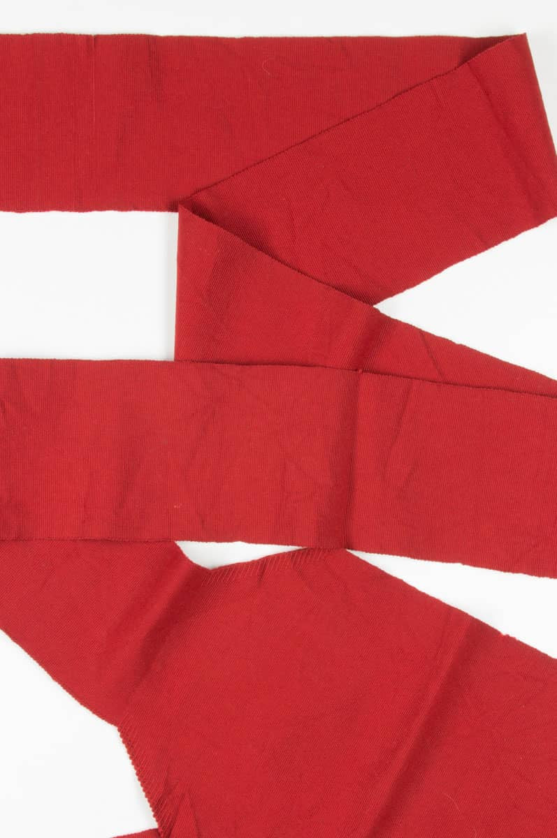 Vintage Red Woven Nagoya Obi 49