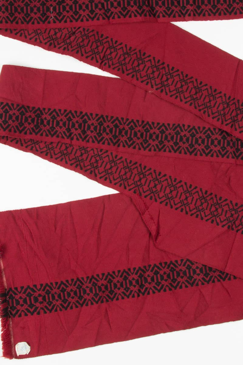 Vintage Red Woven Nagoya Obi 4