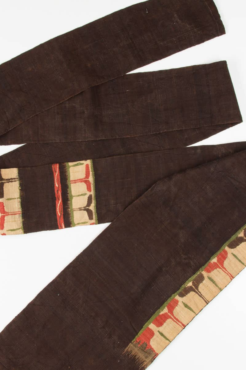 Vintage Brown Woven Nagoya Obi 76