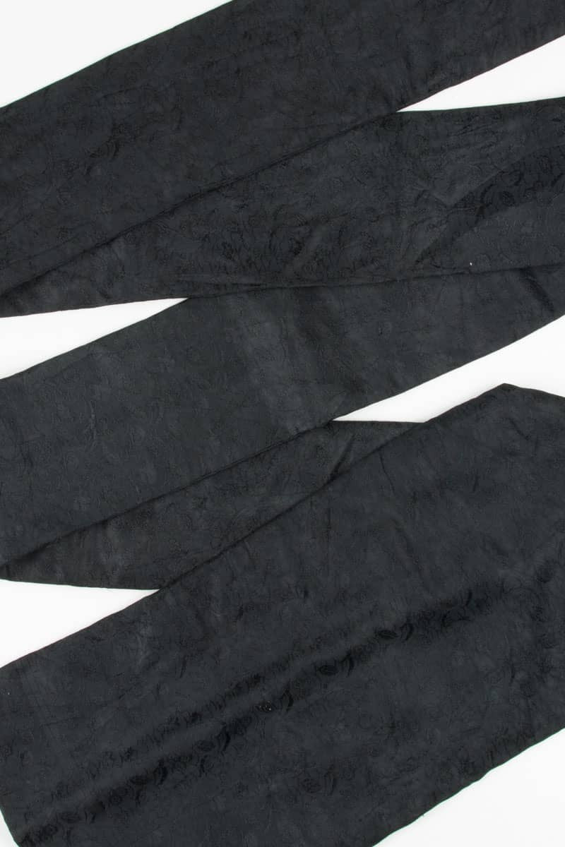 Vintage Black Scalloped Pattern Nagoya Obi 94
