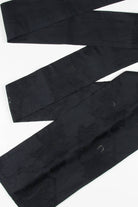 Vintage Black Floral Ribbed Nagoya Obi 97