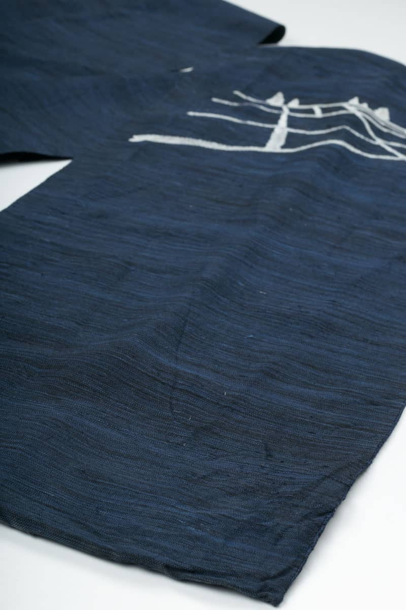 Vintage Navy Woven Nagoya Obi 110