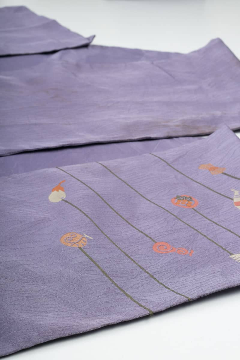 Vintage Stained Purple Fukuro Obi 119 – Ragstock