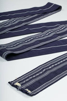Vintage Navy Striped Hanhaba Obi 127