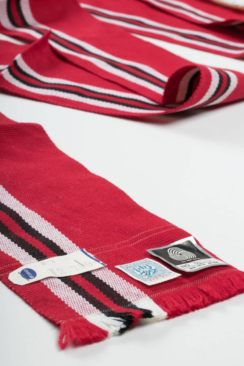 Red Wool Woven Obi 26