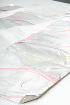 Vintage Silver Arches Silk Fukuro Obi 3