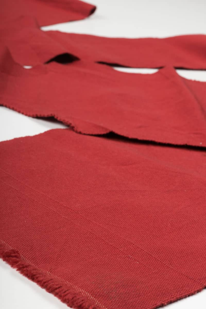 Vintage Red Woven Nagoya Obi 49