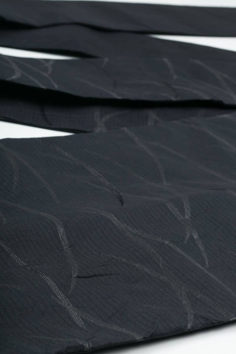 Vintage Black Arches Nagoya Obi 62