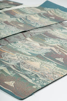 Vintage Teal Village Nagoya Obi 68