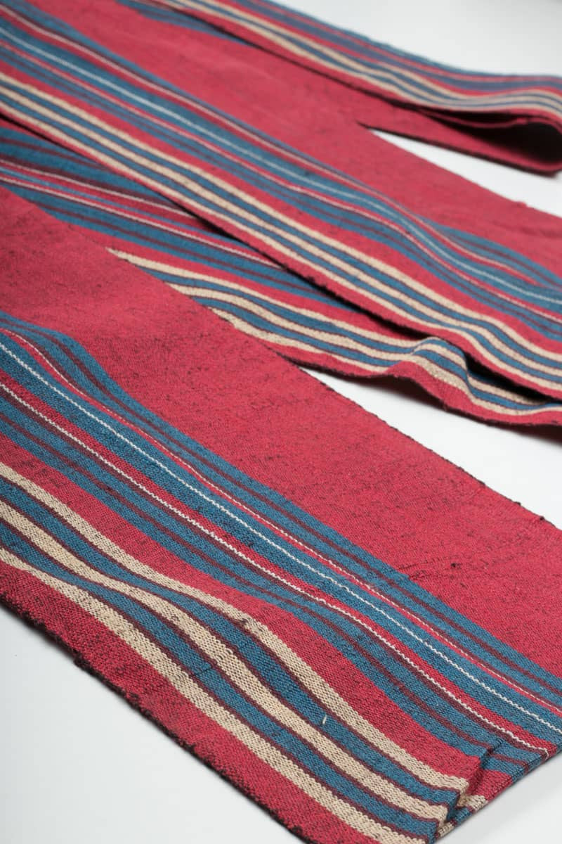 Vintage Woven Red Striped Nagoya Obi 99