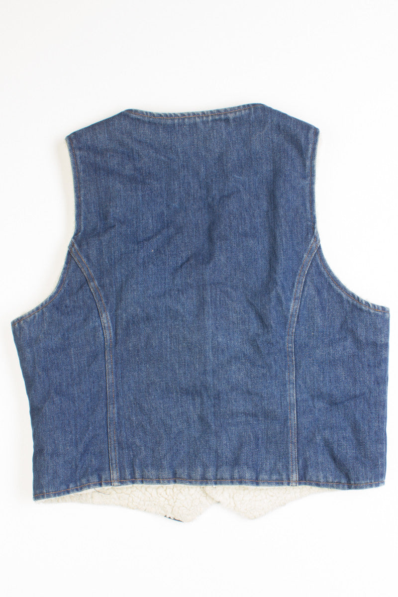 Vintage Sherpa Denim Vest