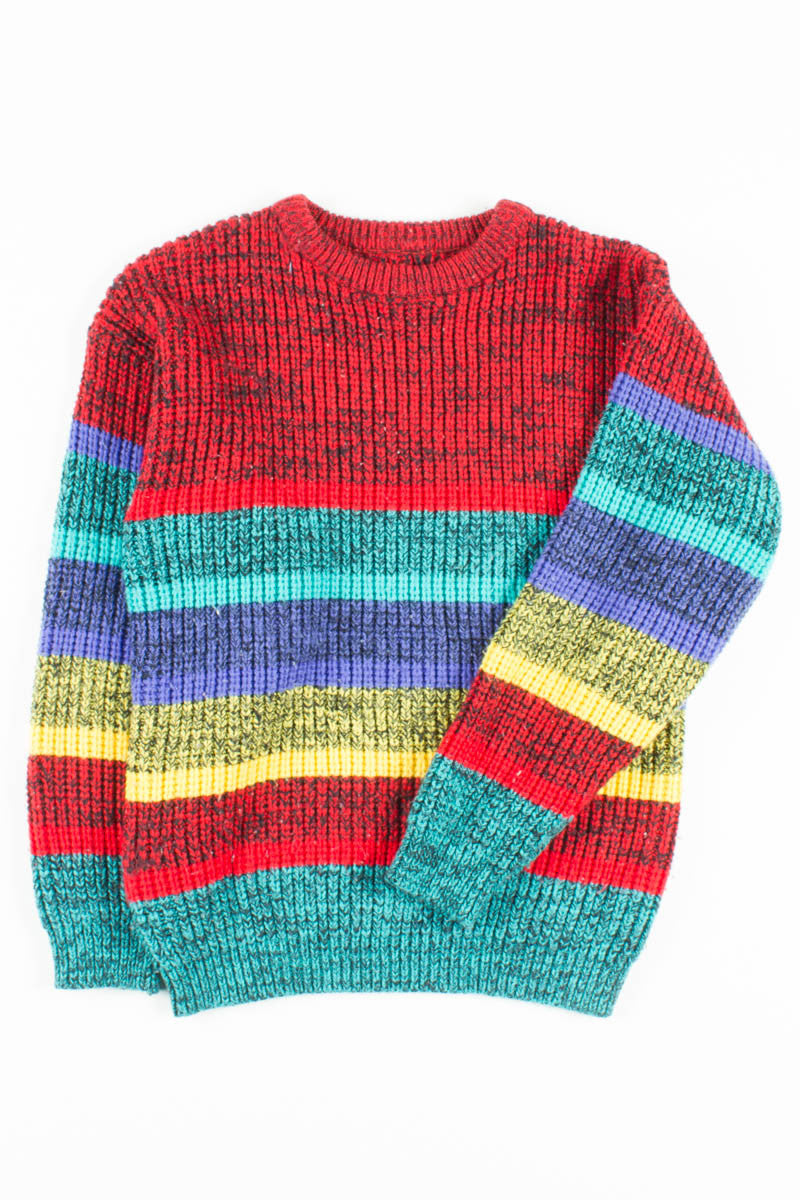 Knit Rainbow Sweater