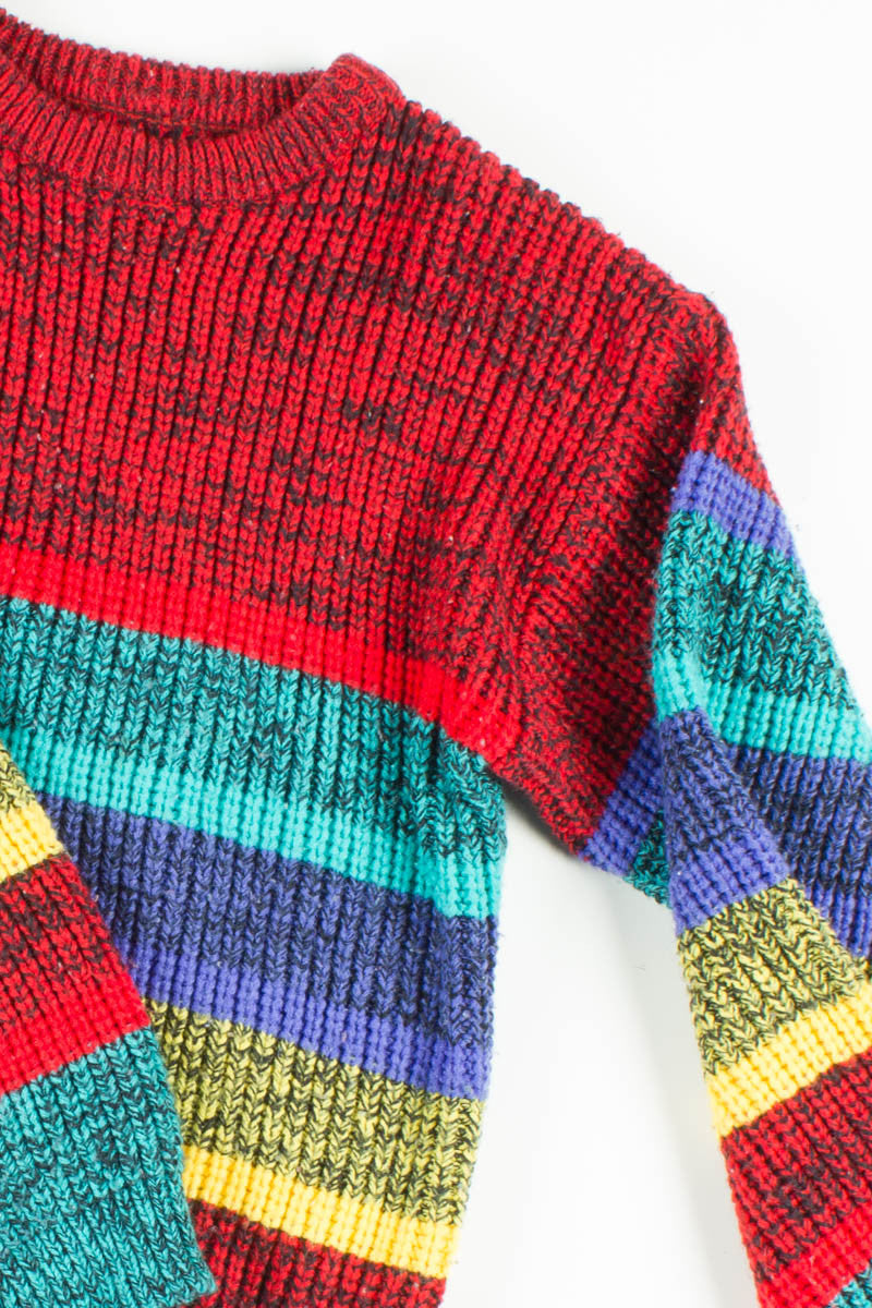 Knit Rainbow Sweater