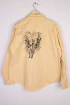 Ragstock Original Screen Print Fleece Button Up
