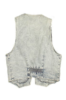 Textured Denim Vest