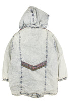 Mixed Media Denim Coat