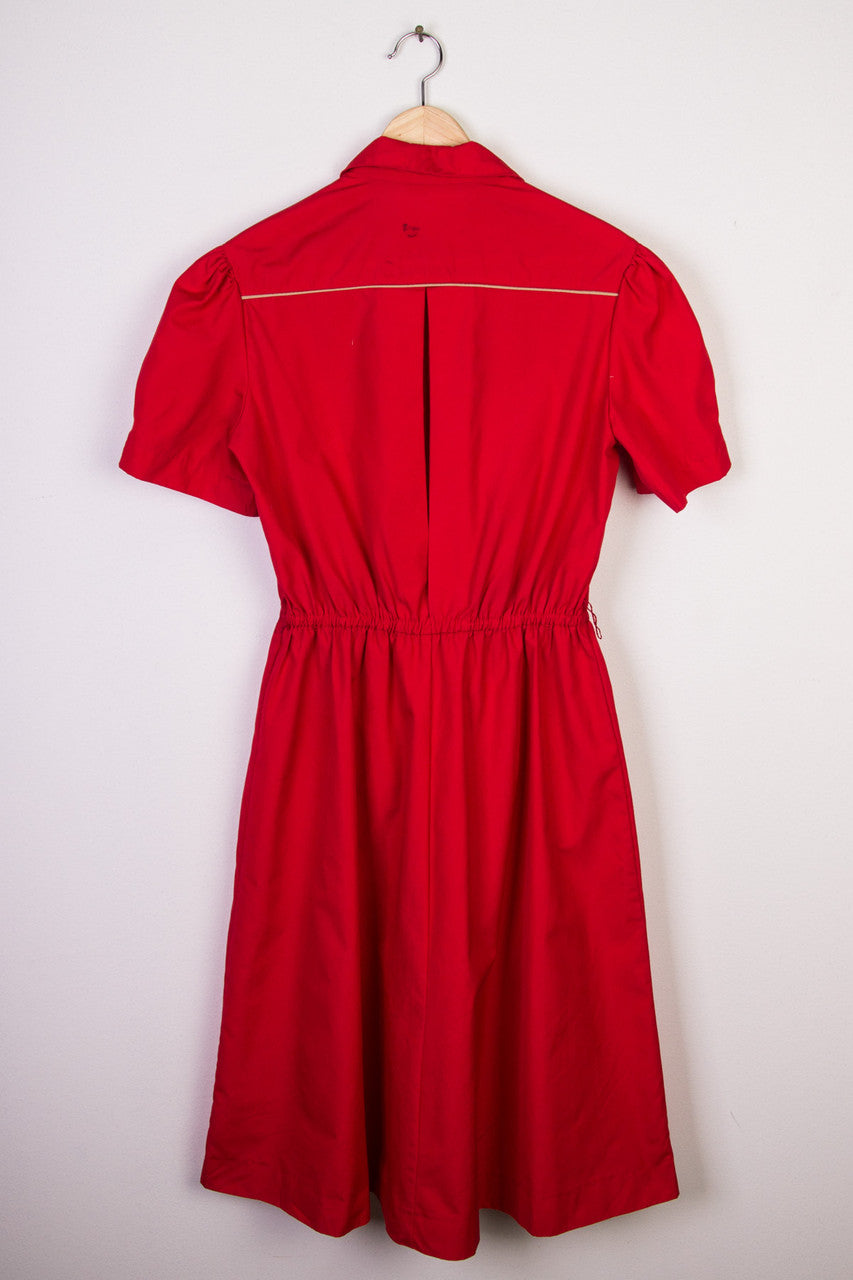Red Waitress Dress