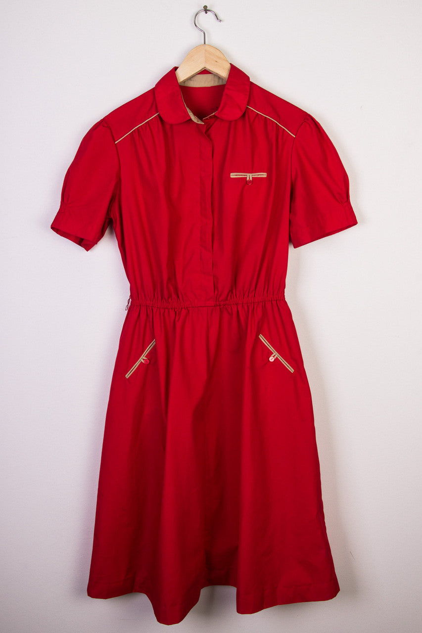 Red Waitress Dress