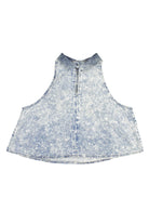 Acid Washed Trapeze Crop Top