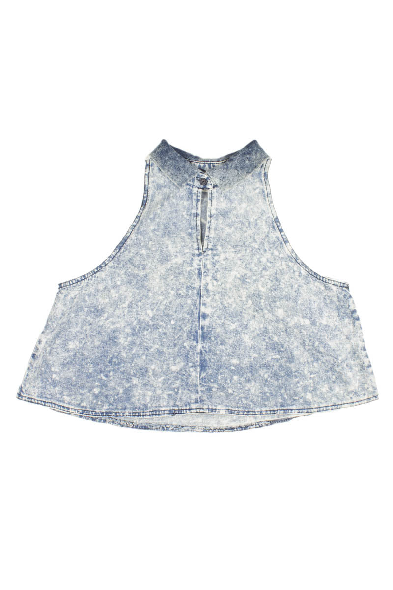 Acid Washed Trapeze Crop Top