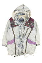Mixed Media Denim Coat