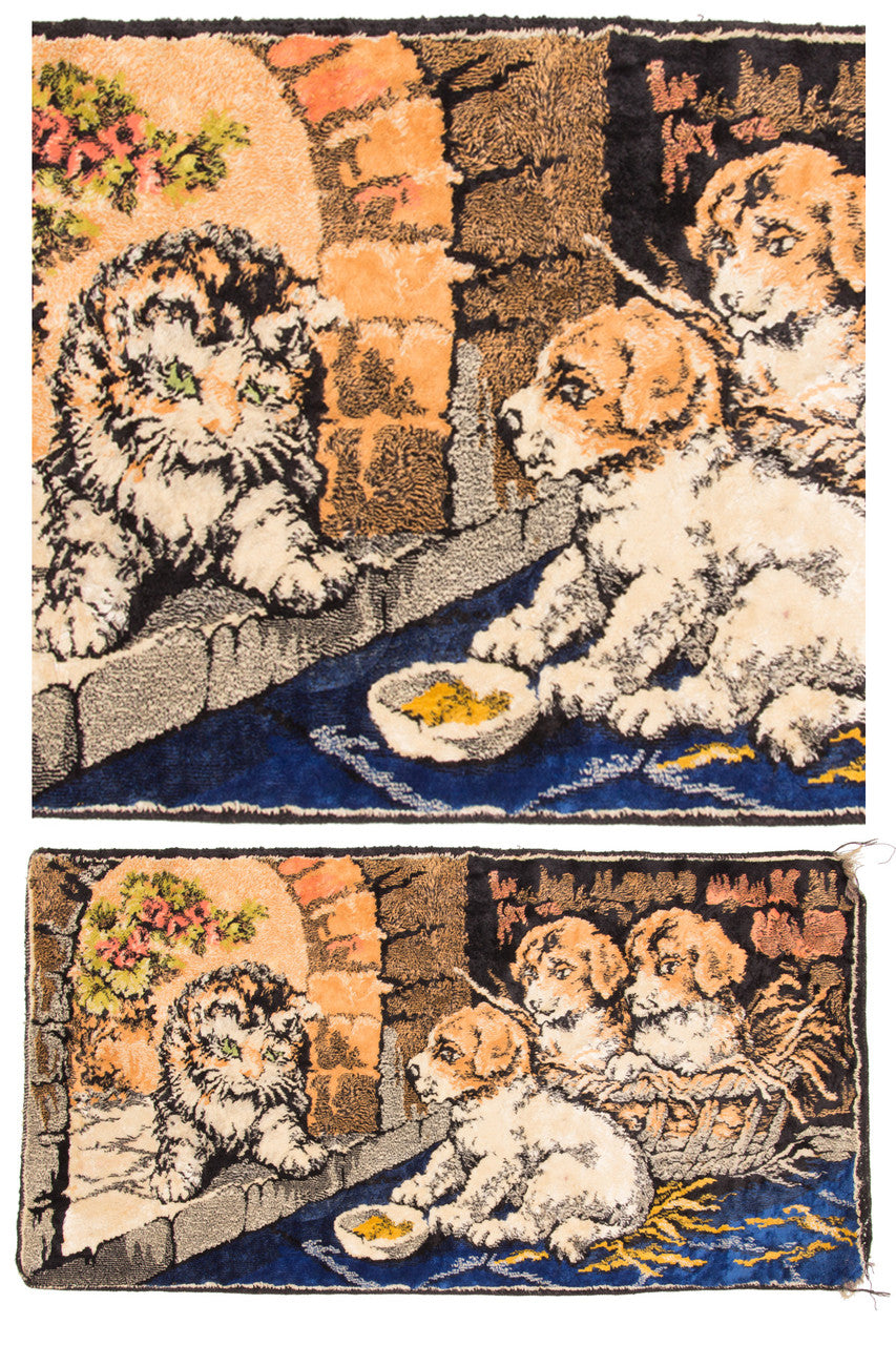 Vintage Puppy Rug