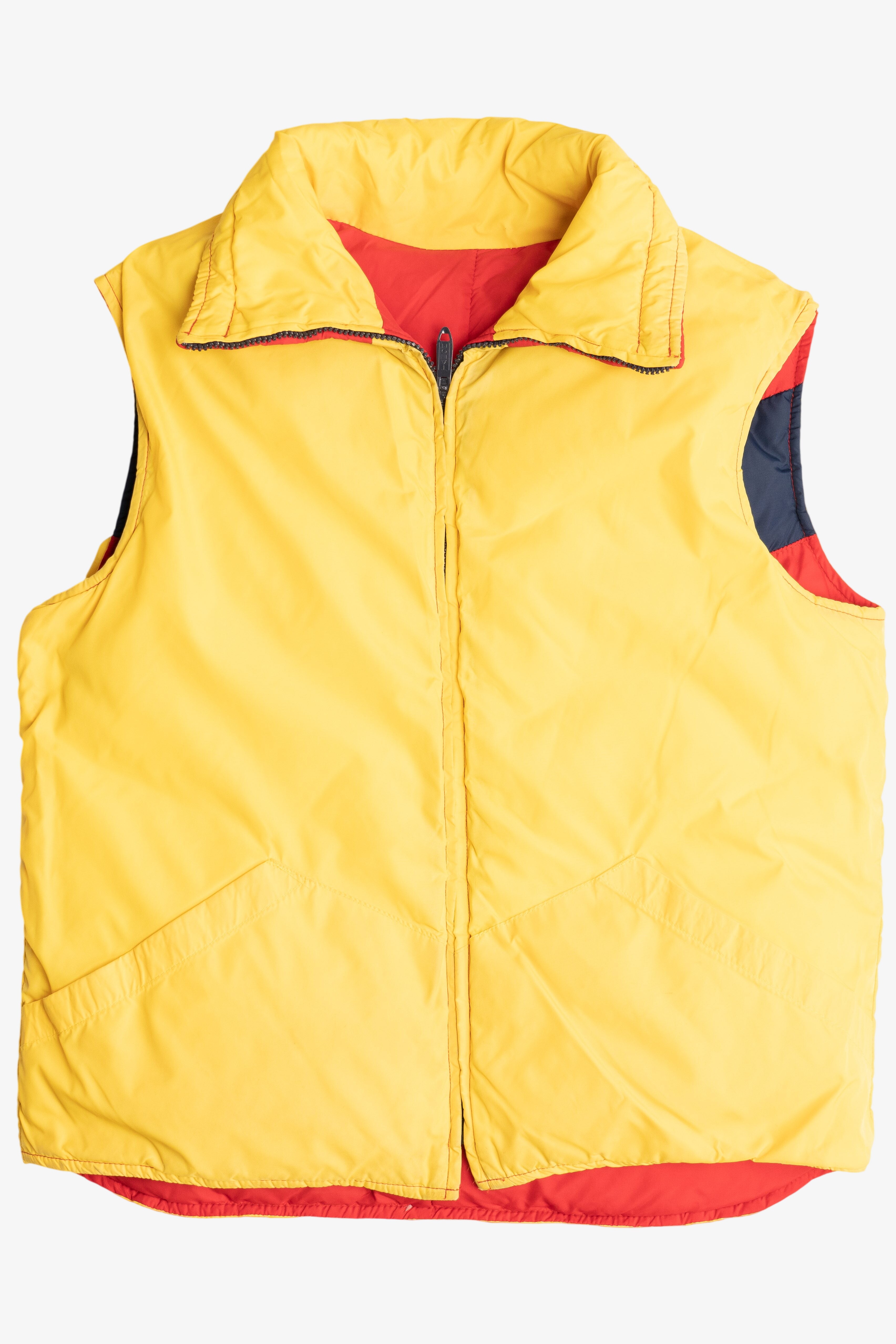 Vintage Reversible Puffer Ski Vest (1980s)