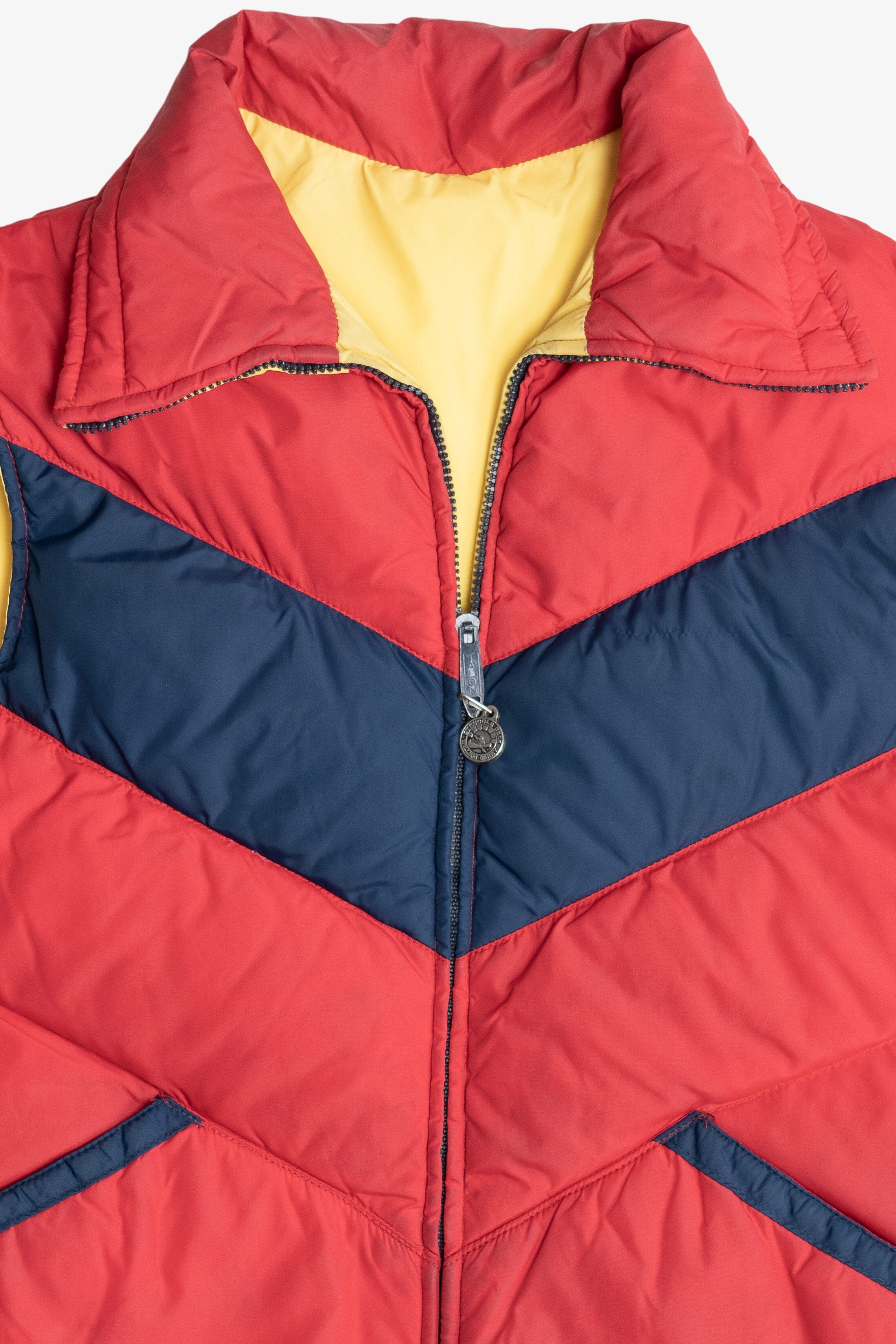 Vintage Reversible Puffer Ski Vest (1980s)