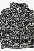 Black And White Columbia Aztec Pattern Fleece Jacket (2020s)