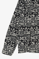 Black And White Columbia Aztec Pattern Fleece Jacket (2020s)