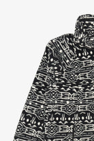 Black And White Columbia Aztec Pattern Fleece Jacket (2020s)