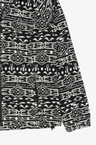 Black And White Columbia Aztec Pattern Fleece Jacket (2020s)
